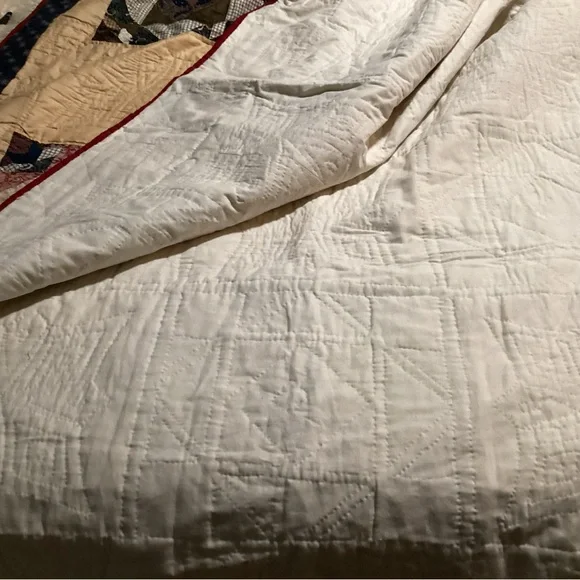 Cream Geometric Quilt Timeless Design Bedding